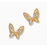 Brighton Brighton Enchanting Butterfly Gold Post Earrings