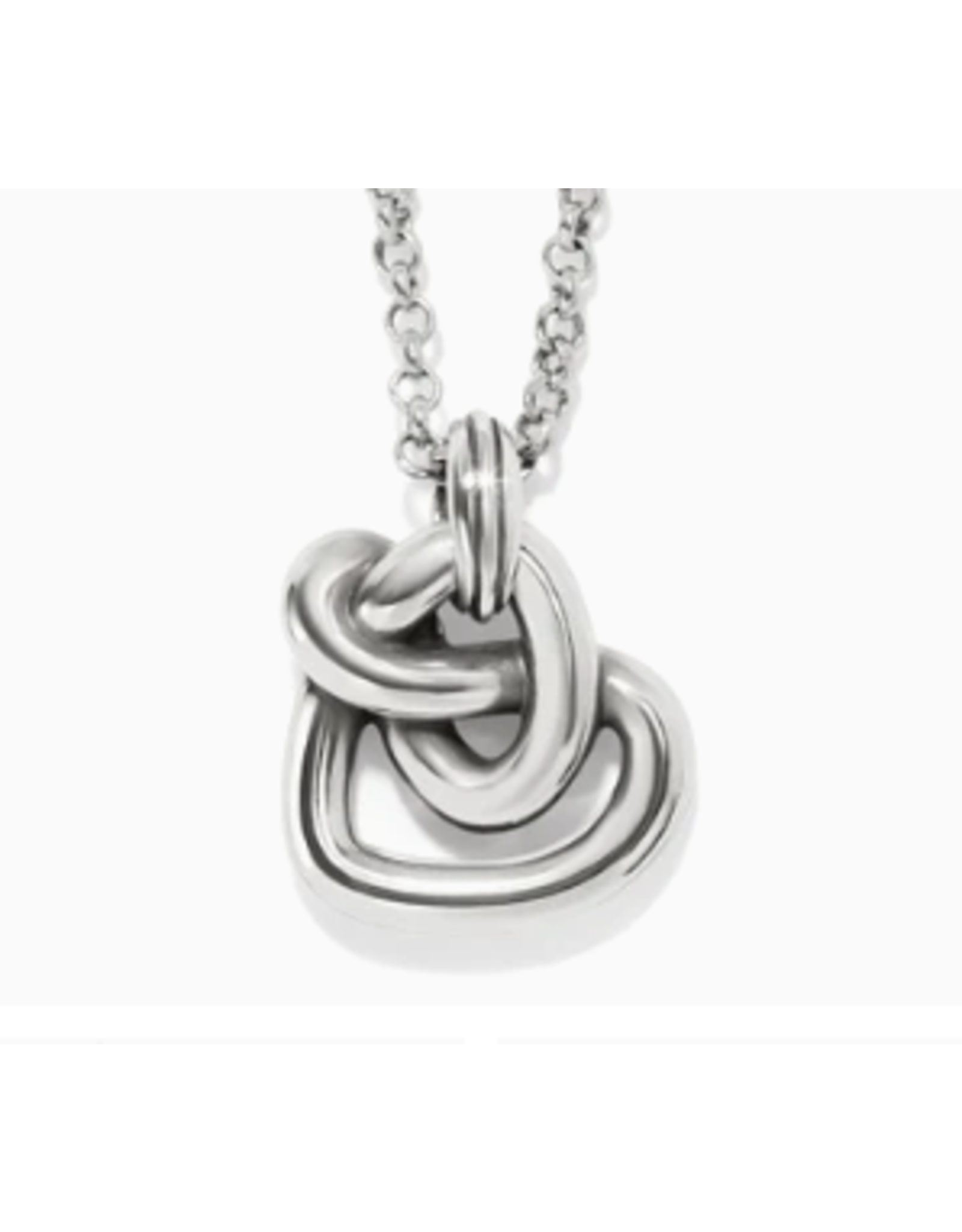 Brighton Interlok Curve Heart Necklace