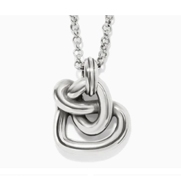 Brighton Interlok Curve Heart Necklace