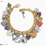 Brighton Brighton One Heart Color Charm Bracelet, gold