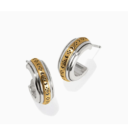 Brighton Mosaic Two Tone Mini Hoop Earrings