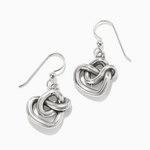 Brighton Brighton Interlok Curve Heart French Wire Earrings