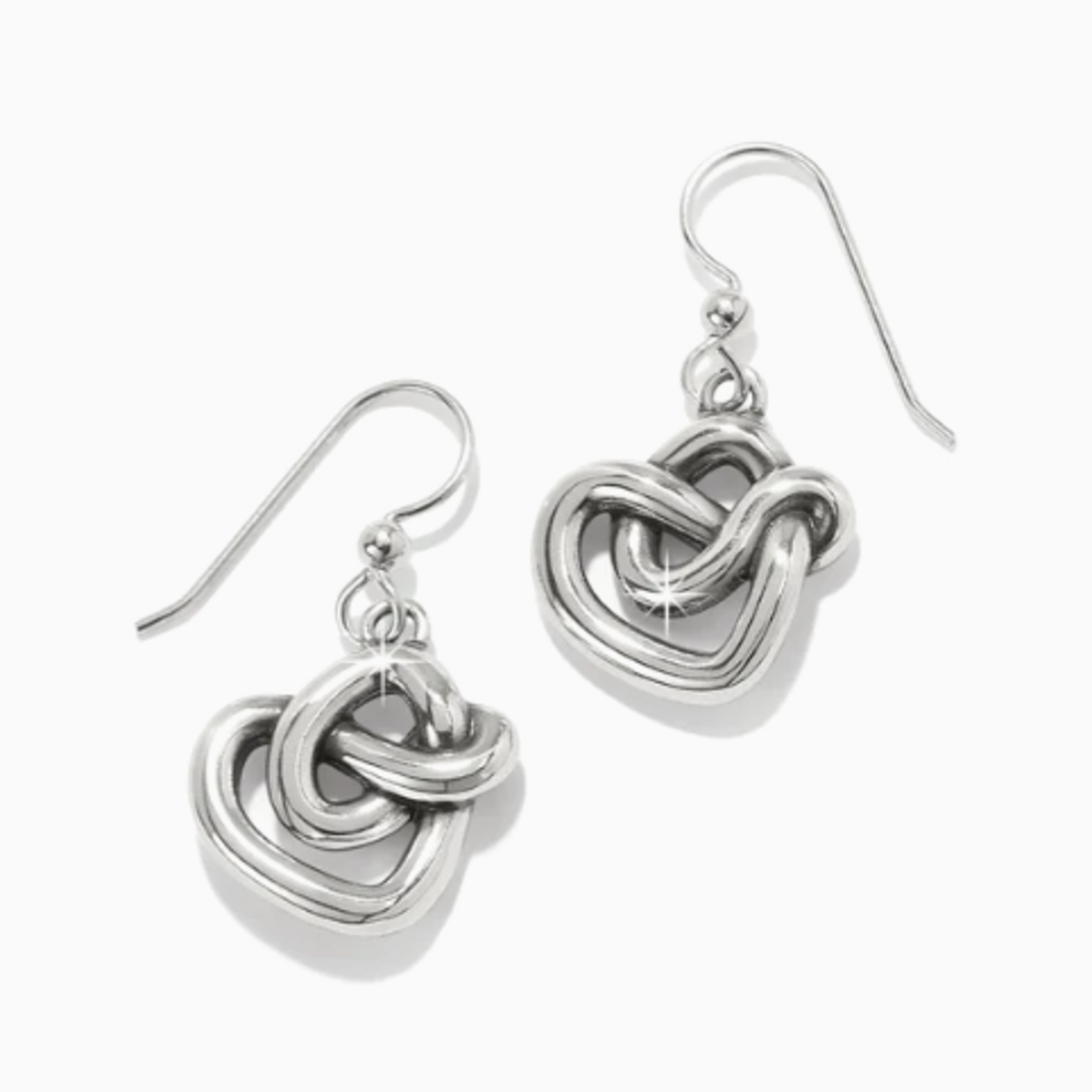 Brighton Brighton Interlok Curve Heart French Wire Earrings