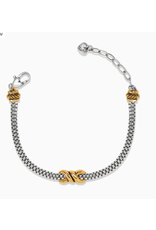 Brighton Interlok Twist Double Chain Bracelet, two tone