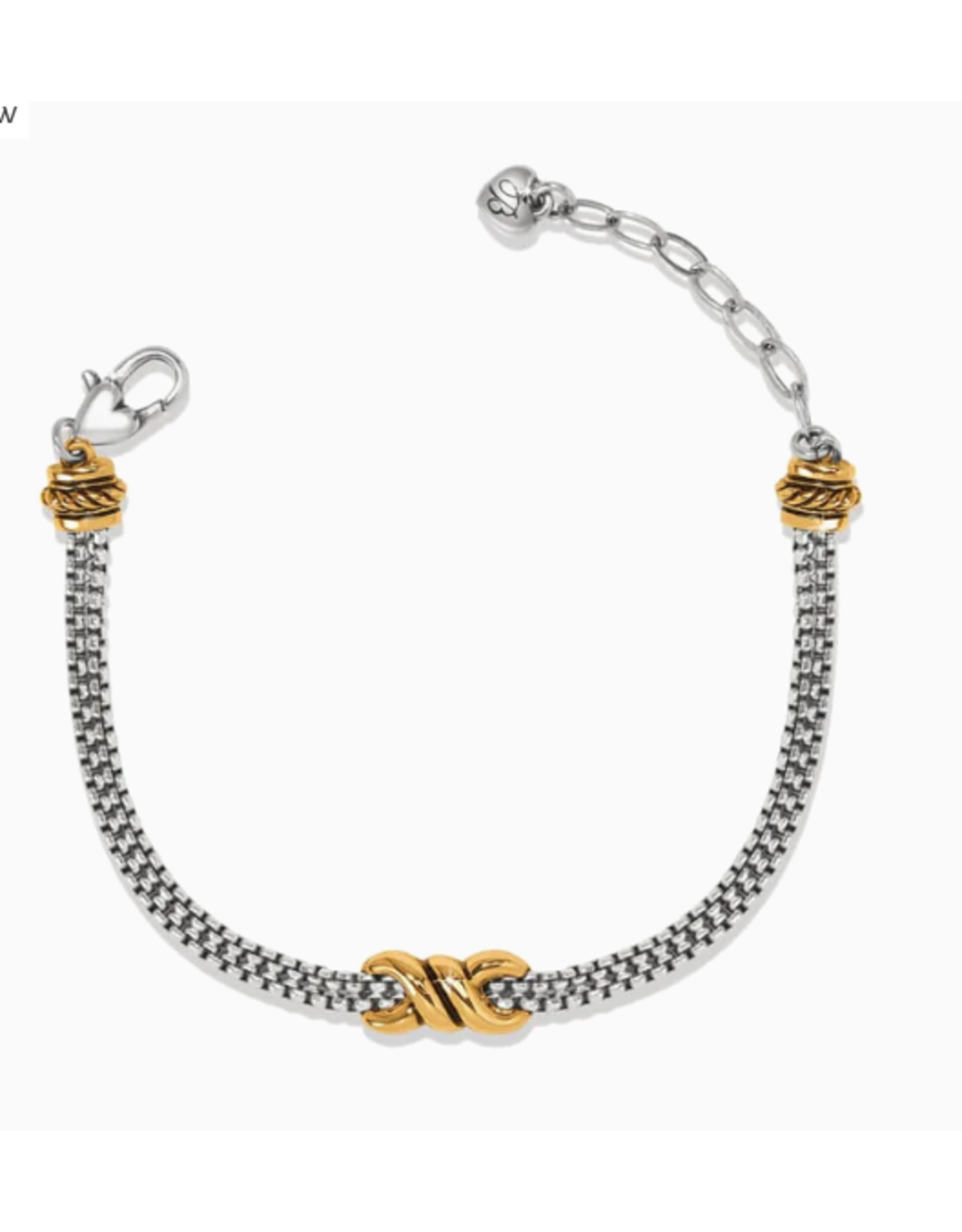 Brighton Interlok Twist Double Chain Bracelet, two tone