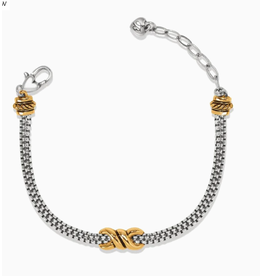 Brighton Interlok Twist Double Chain Bracelet, two tone