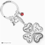 Brighton Lucky Clover Heart Key Fob