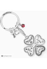 Brighton Lucky Clover Heart Key Fob