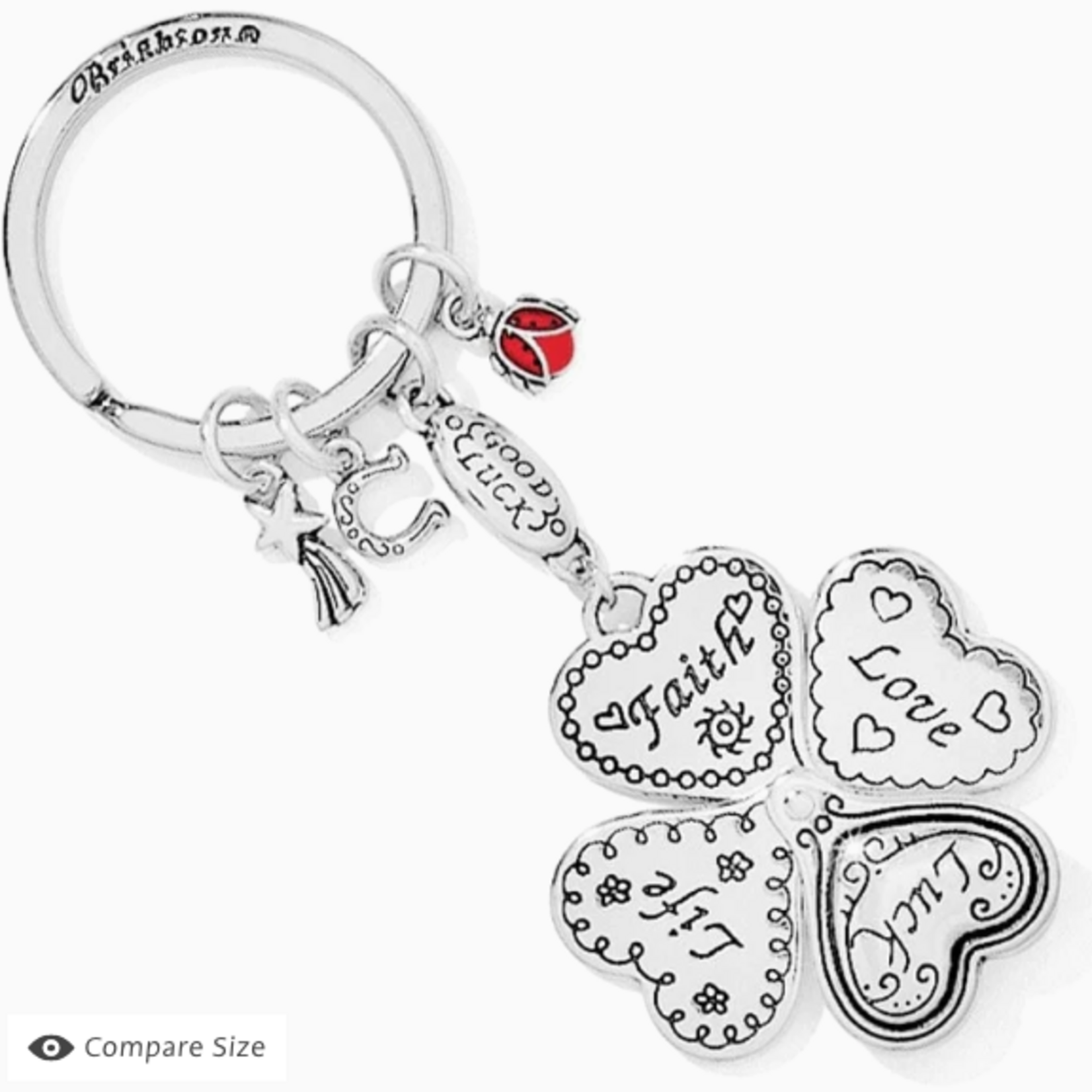 Brighton Brighton Lucky Clover Heart Key Fob