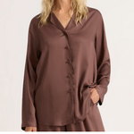 Boody Vegan Silk Long Sleeve Sleep Shirt,