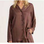 Boody Vegan Silk Long Sleeve Sleep Shirt,