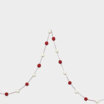 Pompom Garland, Red & White
