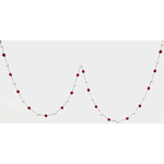 Pompom Garland, Red & White