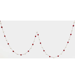 Pompom Garland, Red & White
