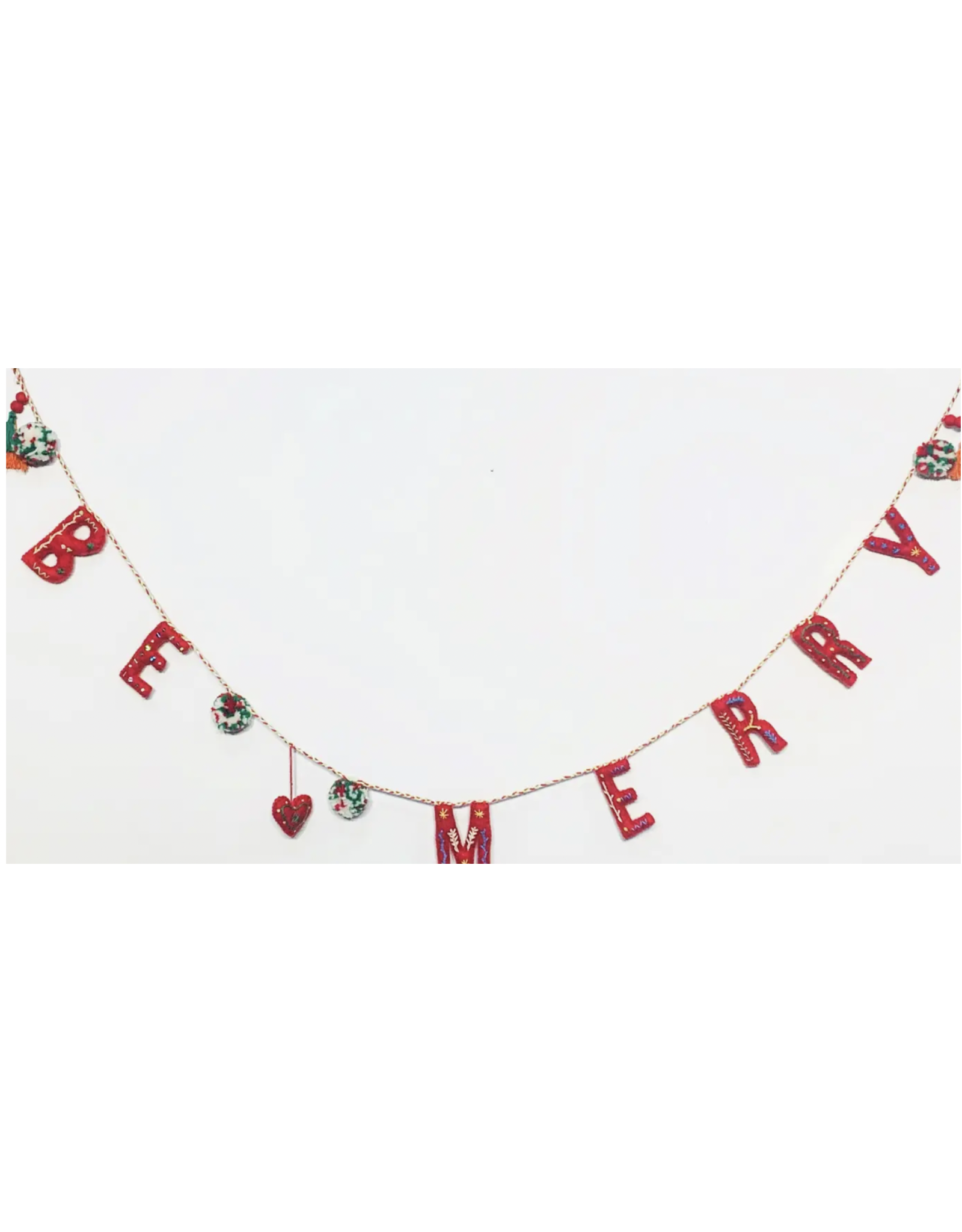 Be Merry Felt Garland