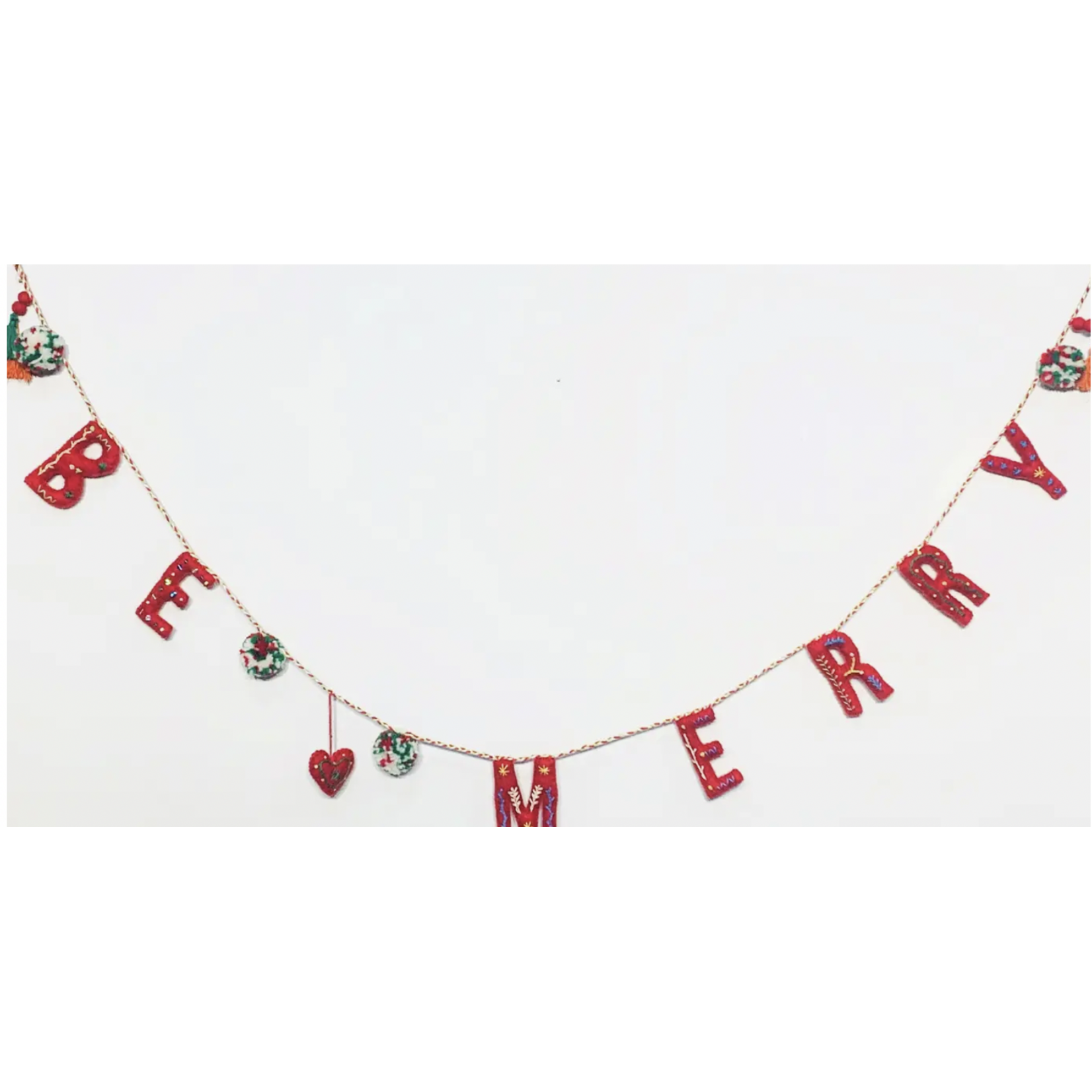Be Merry Felt Garland