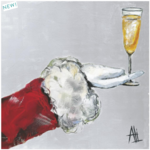 Beverage Napkins, Cheers to Santa