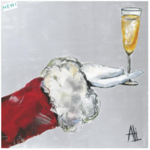 Beverage Napkins, Cheers to Santa