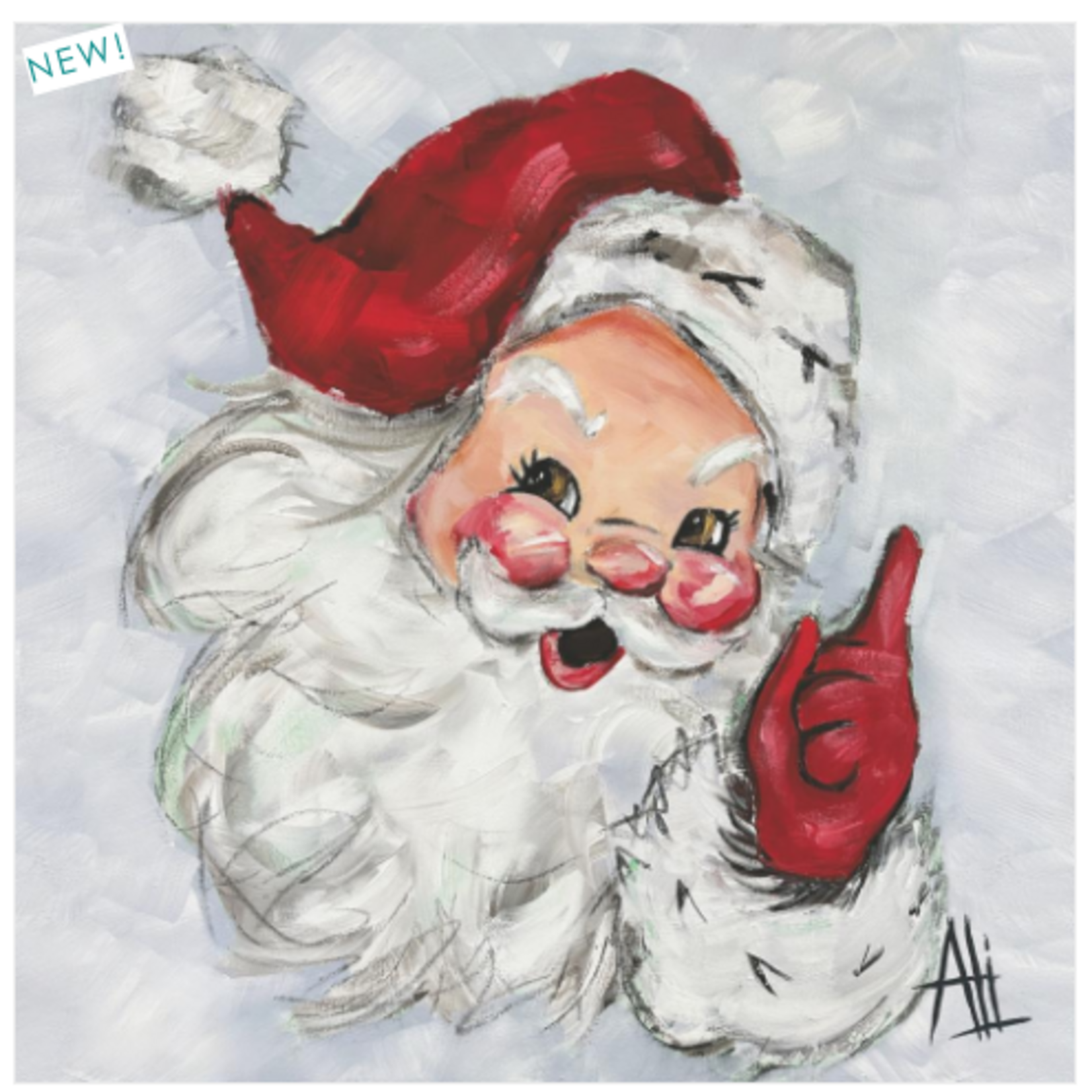 Jolly St. Nick Beverage Napkins