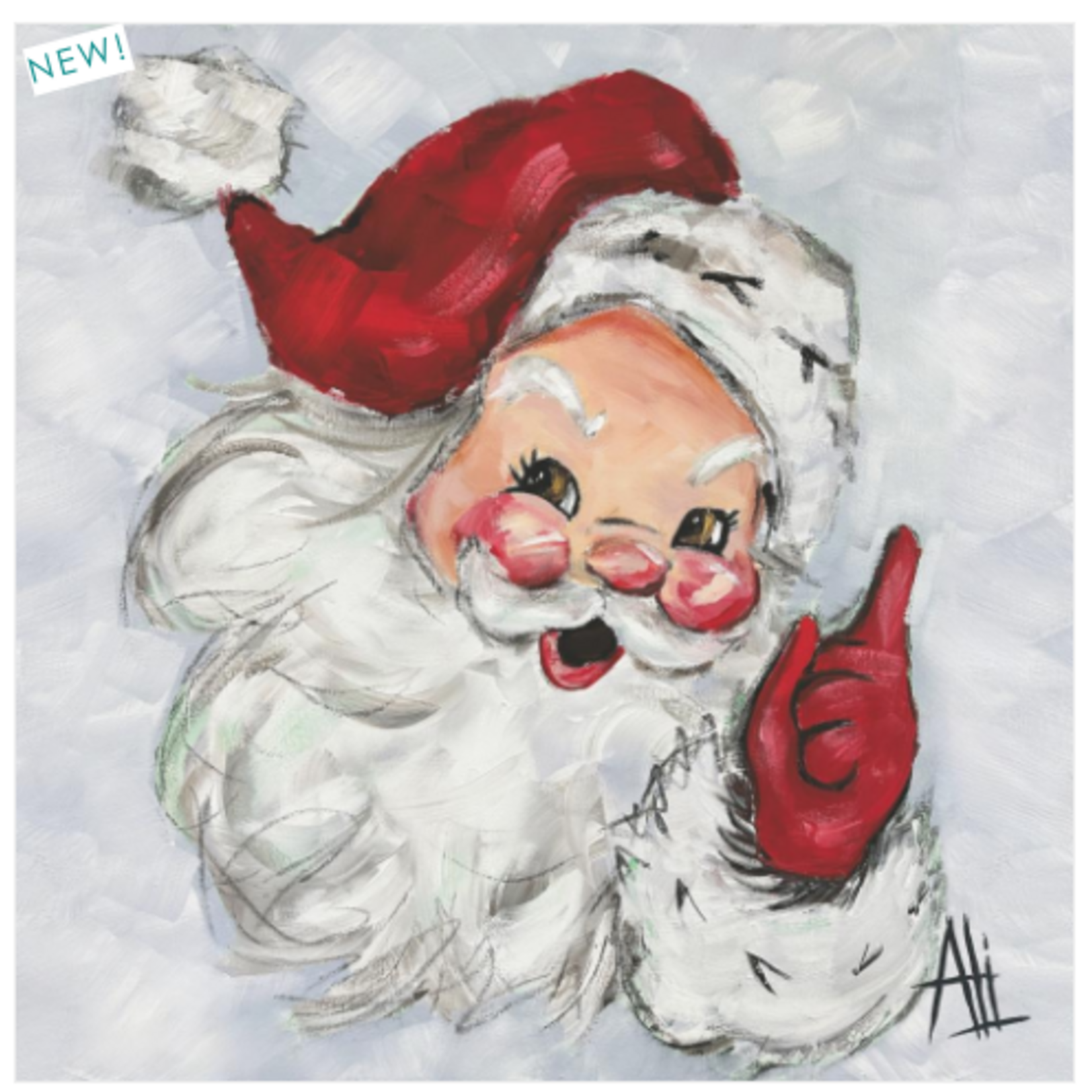 Jolly St. Nick Beverage Napkins