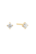 Ania Haie Ania Haie Heart Hunter Solitaire Studs, gold