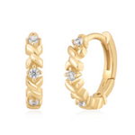 Ania Haie Ania Haie Dusk Divas Sparkle Cross Huggies, gold