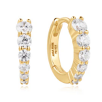 Ania Haie Ania Haie Dusk Divas Gradient Pave Huggies, gold