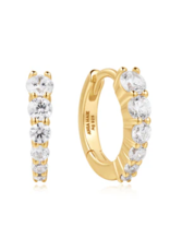 Ania Haie Ania Haie Dusk Divas Gradient Pave Huggies, gold