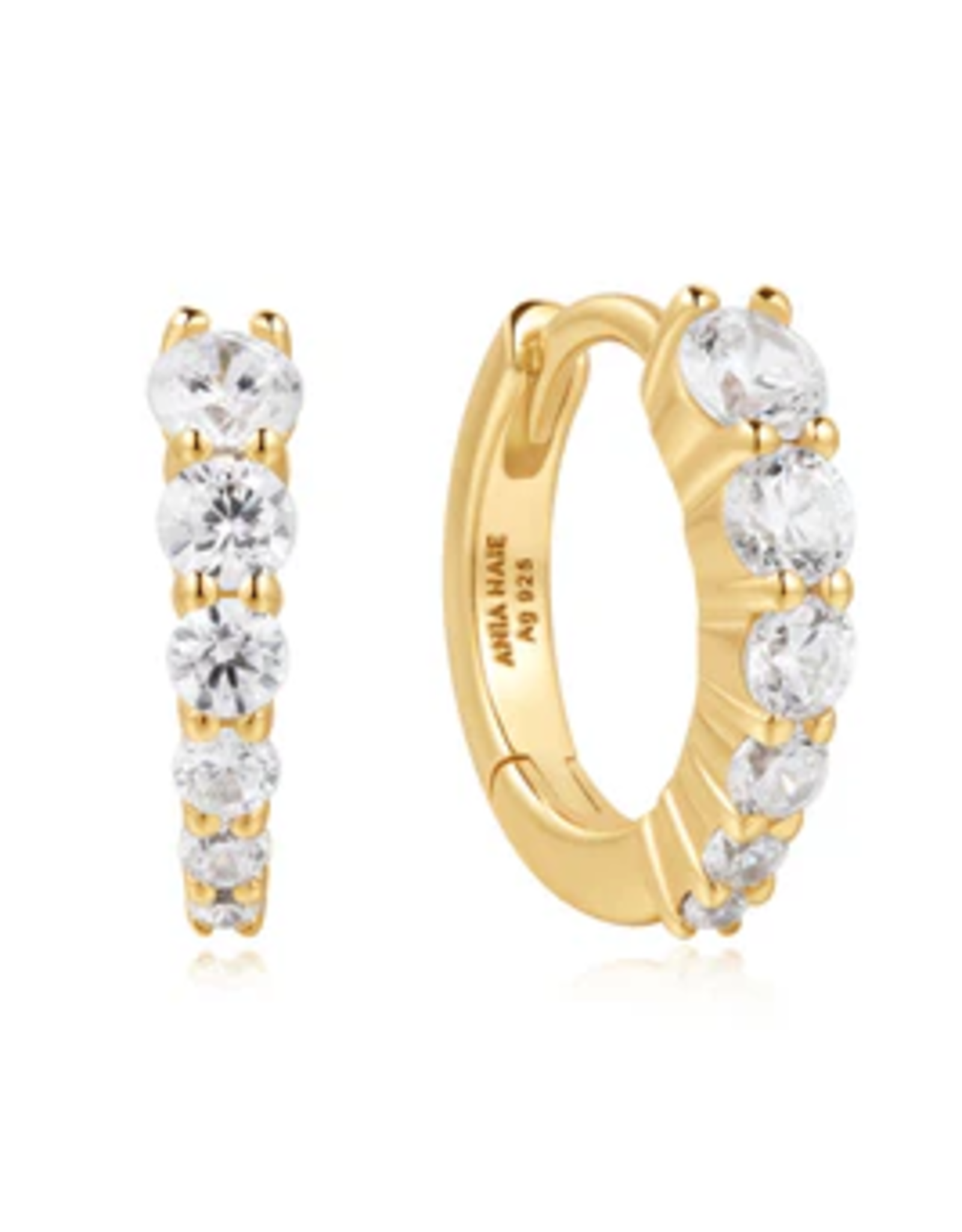 Ania Haie Ania Haie Dusk Divas Gradient Pave Huggies, gold