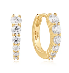 Ania Haie Ania Haie Dusk Divas Gradient Pave Huggies, gold