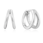 Ania Haie Ania Haie Sunshine Chaser Double Huggies, silver