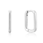 Ania Haie Ania Haie Sunshine Chaser Large Oval Huggies, silver