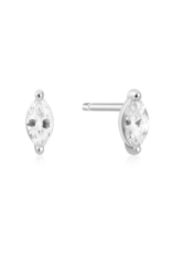 Ania Haie Ania Haie Sunshine Chaser Pave Marquise Solitaire Studs, silver