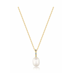 Ania Haie Modern Muse Gem Pearl Drop Pendant Necklace, gold