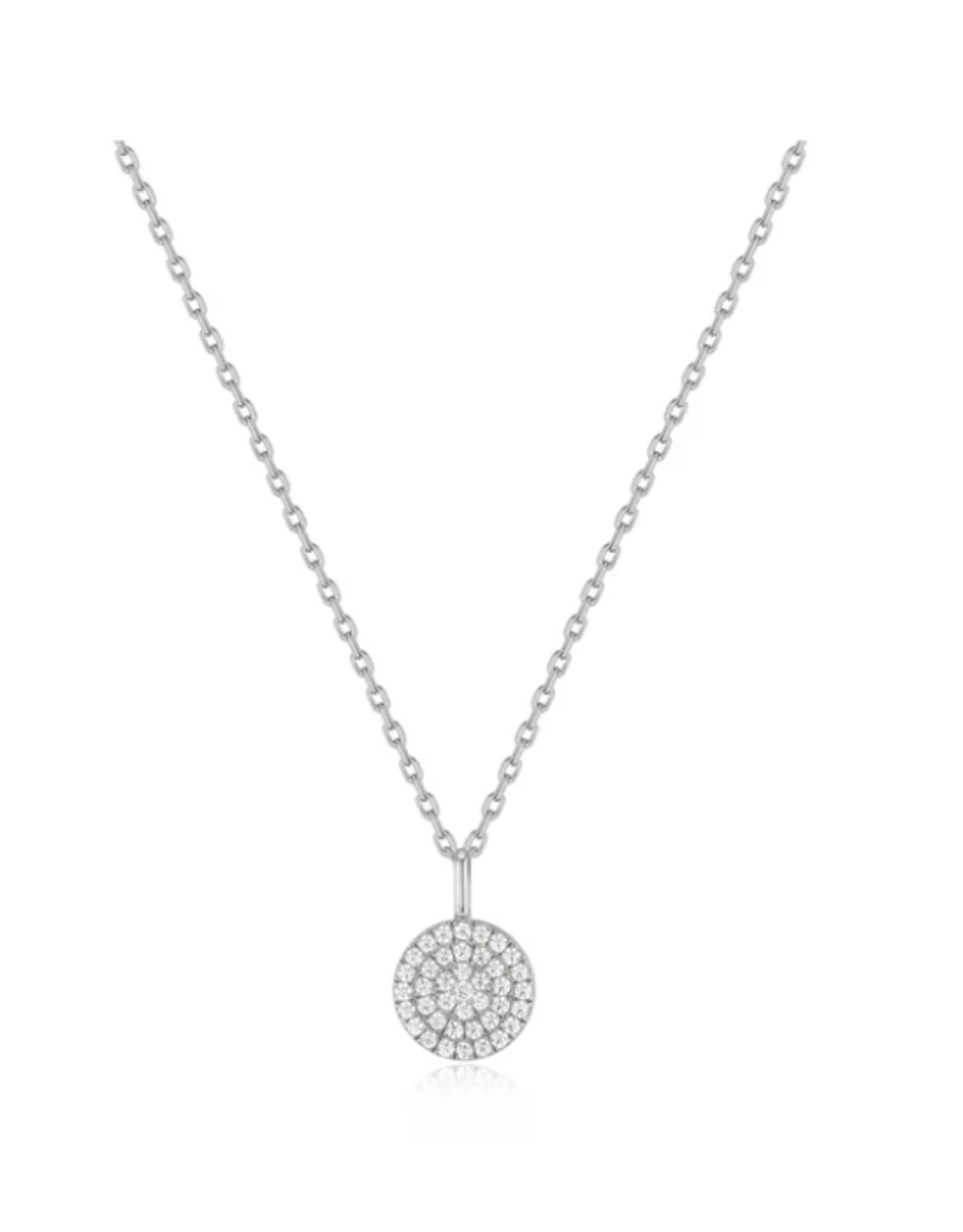 Ania Haie Ania Haie Glam Rock Glam Disc Pendant Necklace, silver