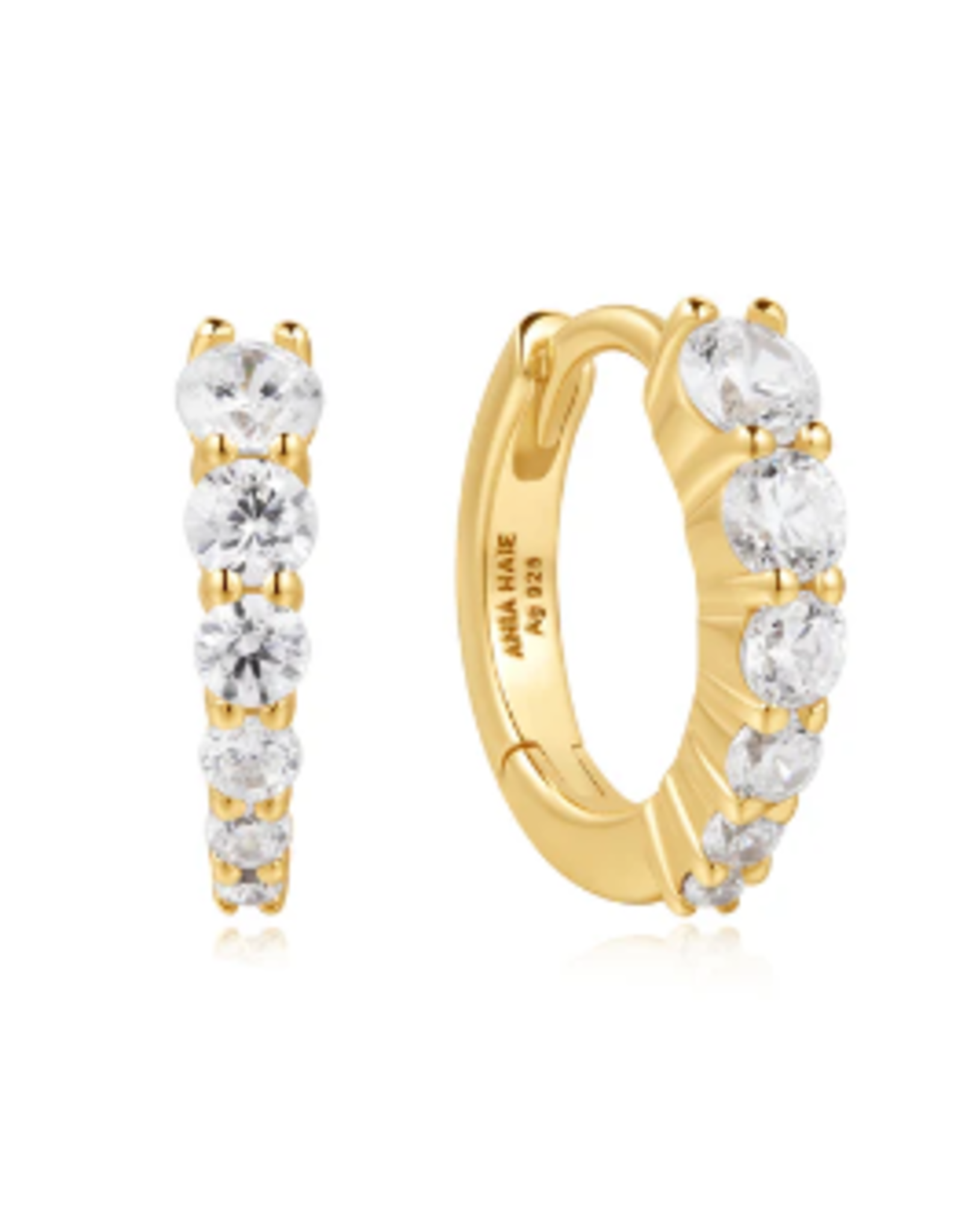 Ania Haie Ania Haie Dusk Divas Gradient Pave Huggies, gold