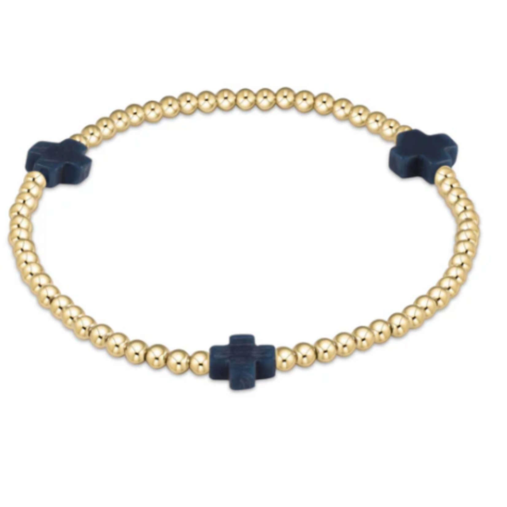 enewton  Signature Cross Pattern Bead Bracelet