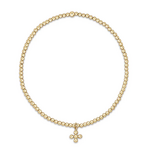enewton EN: Classic Beaded Signature Cross Charm Bead Bracelet