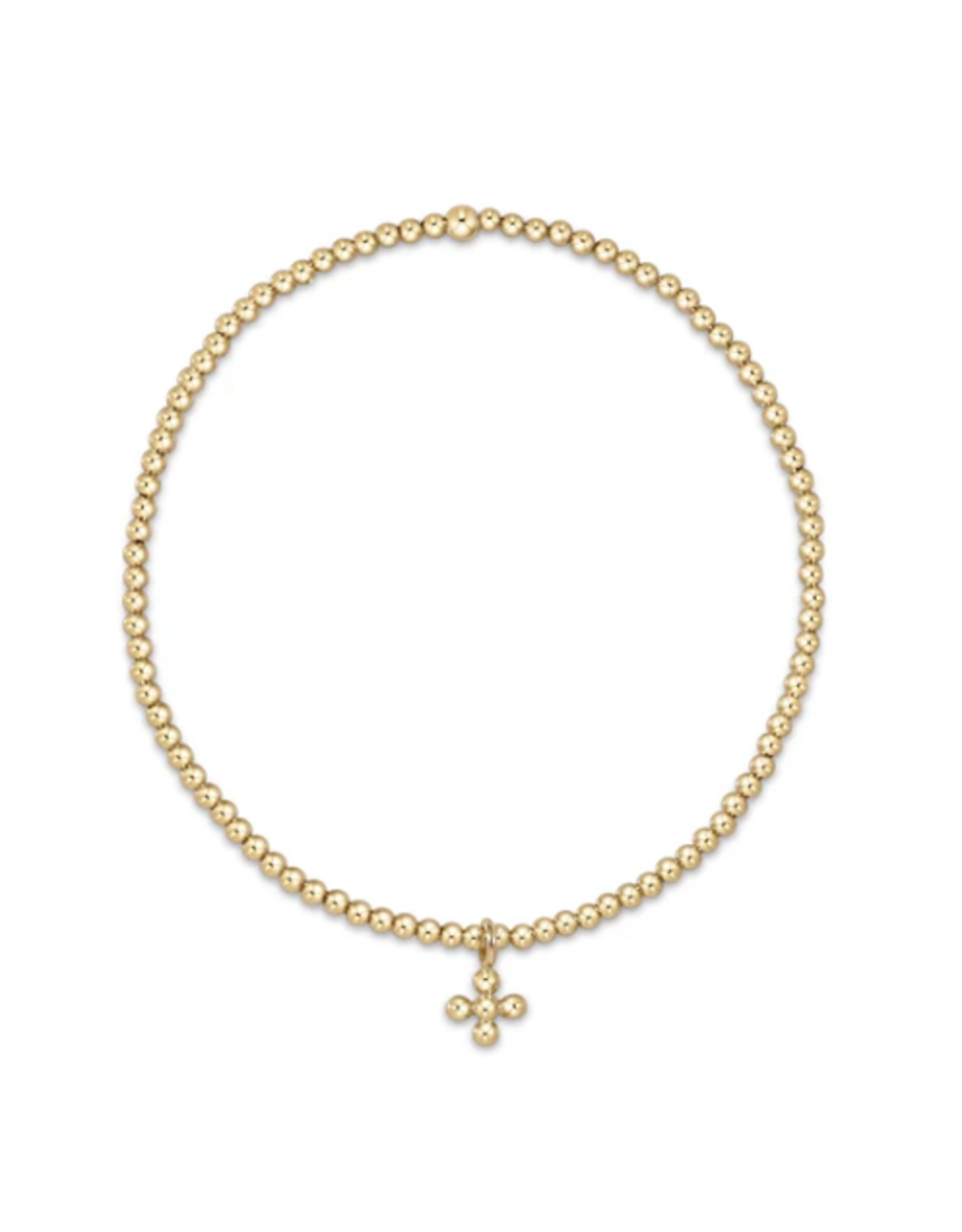 enewton EN: Classic Beaded Signature Cross Charm Bead Bracelet