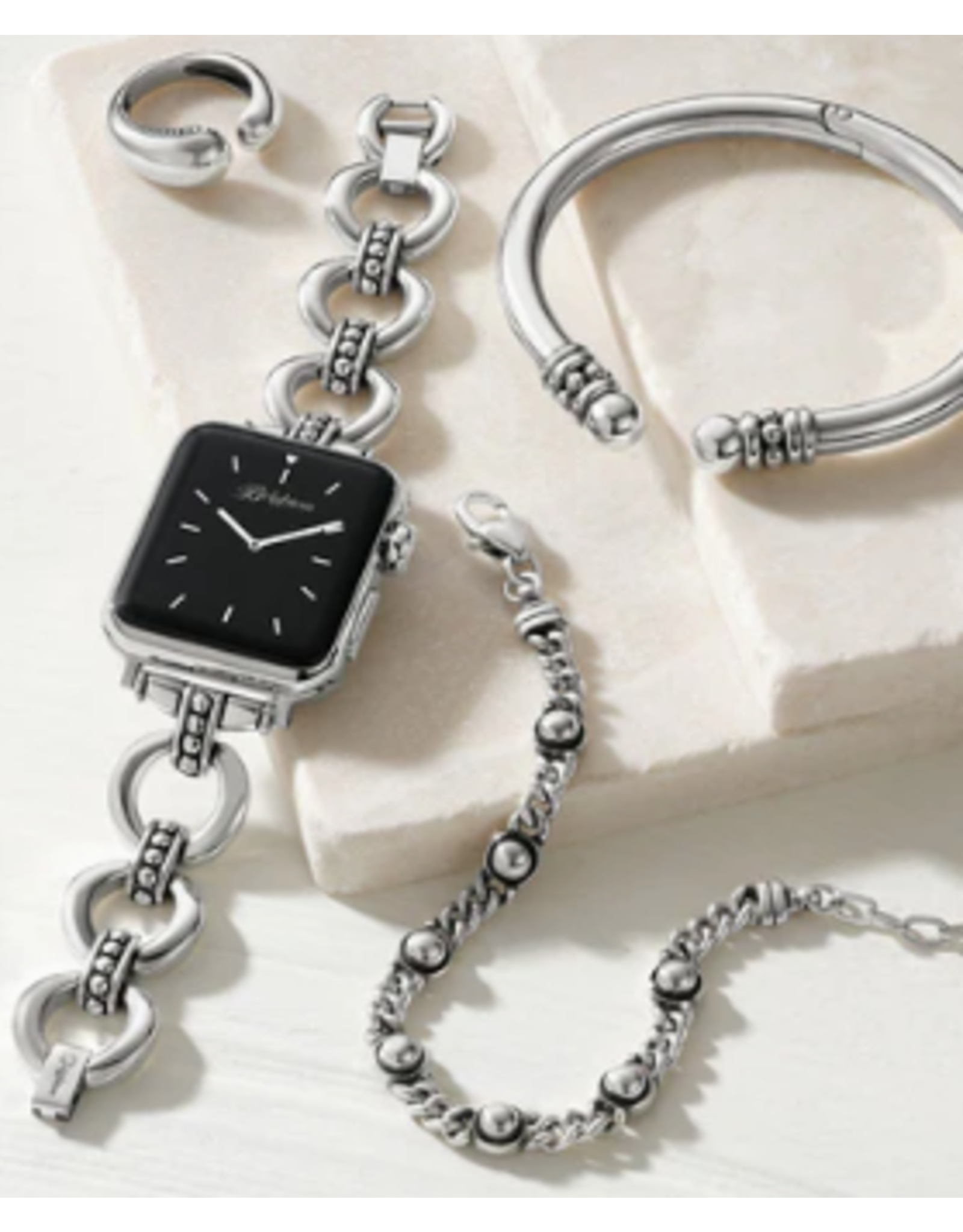 Brighton Pretty Tough Trio Watch Band, silver