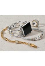 Brighton Meridian Tempo Watch Band, silver/gold