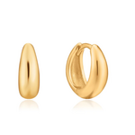 Ania Haie Luxe Huggie Hoop Earrings Gold