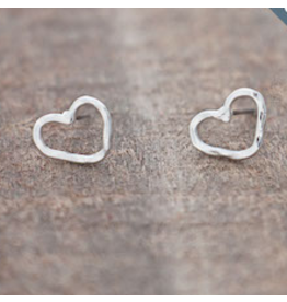 Glee Amore Studs - silver