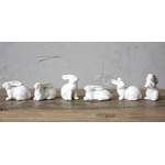 Creative Co-Op Ceramic Bunnies, white, 6 styles