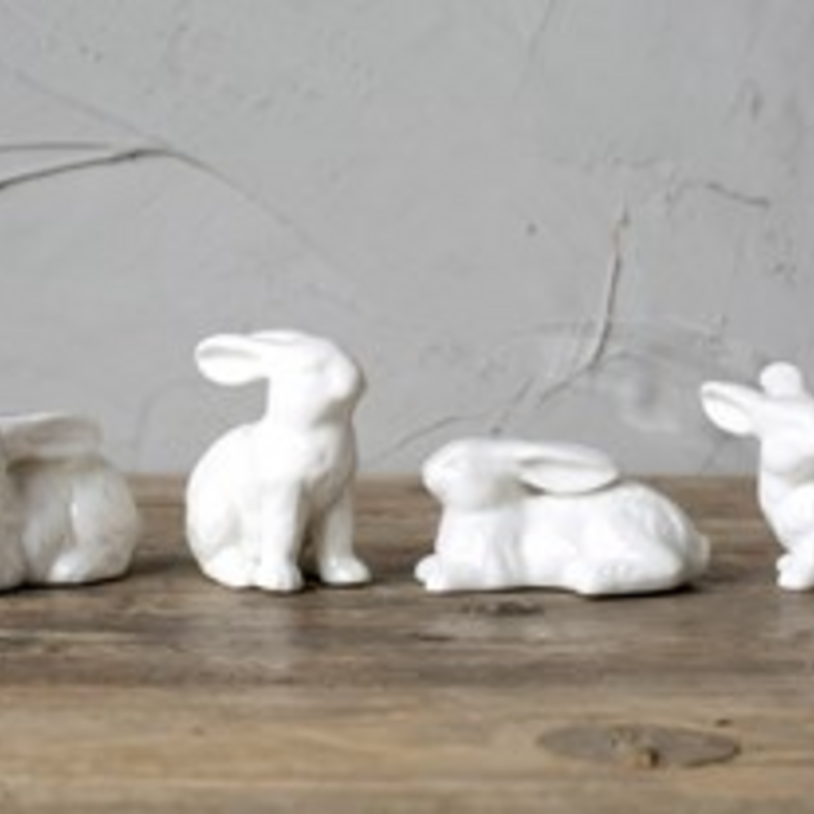 Creative Co-Op Ceramic Bunnies, white, 6 styles