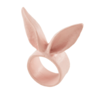 Bunny Ears Napkin Ring, pink