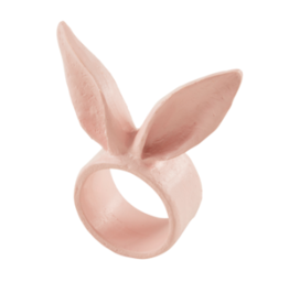 Bunny Ears Napkin Ring, pink