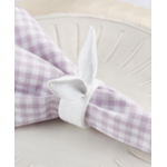 Bunny Ears Napkin Ring, white
