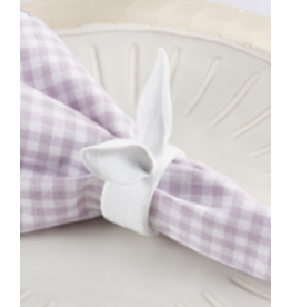 Bunny Ears Napkin Ring, white