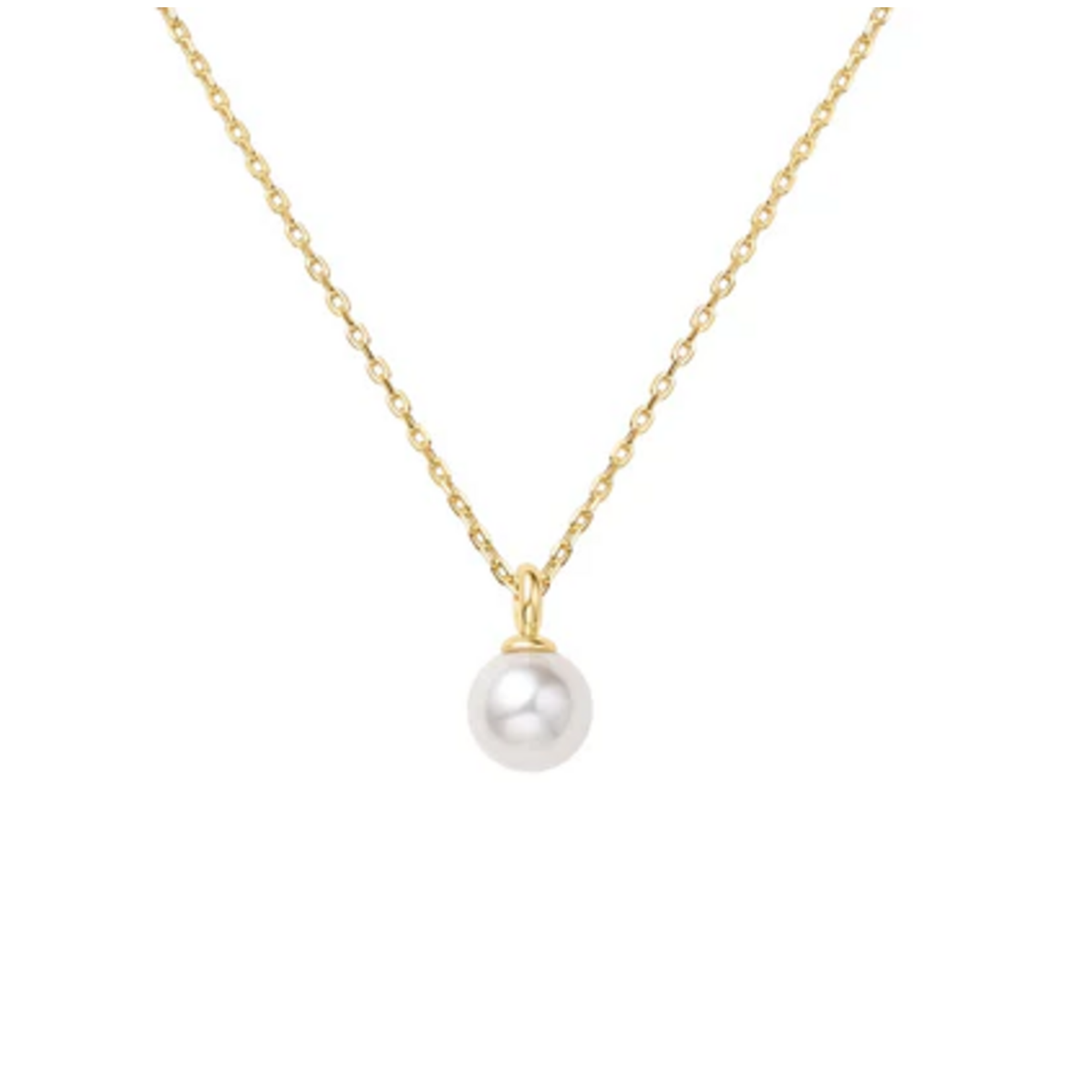 Ania Haie Ania Haie Miss Dainty Pearl Drop Pendant Necklace, gold